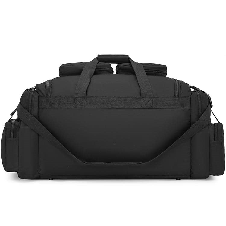 Bolsa SAXON HOLDALL negra 125 L con 11 bolsillos y correa ajustable