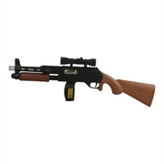 Pistola de juguete pump-action de plástico 57 cm con luces y sonidos
