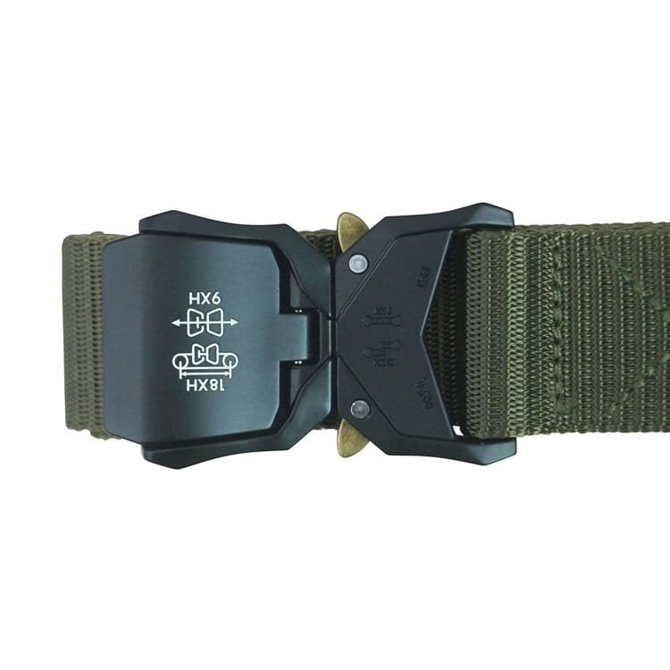 Cinturón SPEC-OPS de nylon verde con hebilla metálica de cierre rápido (KO-2521-OD)
