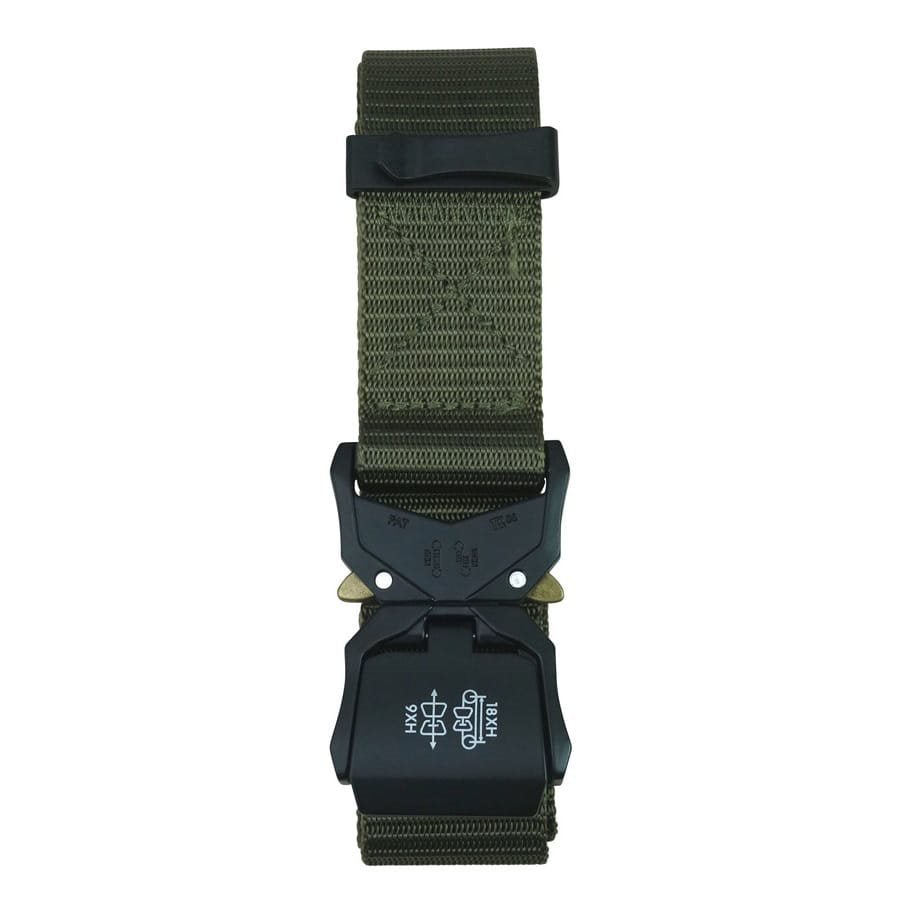 Cinturón SPEC-OPS de nylon verde con hebilla metálica de cierre rápido (KO-2521-OD)