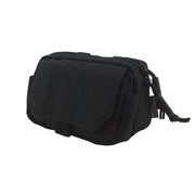 Funda utilitaria MOLLE para teléfono negra con forro de felpa