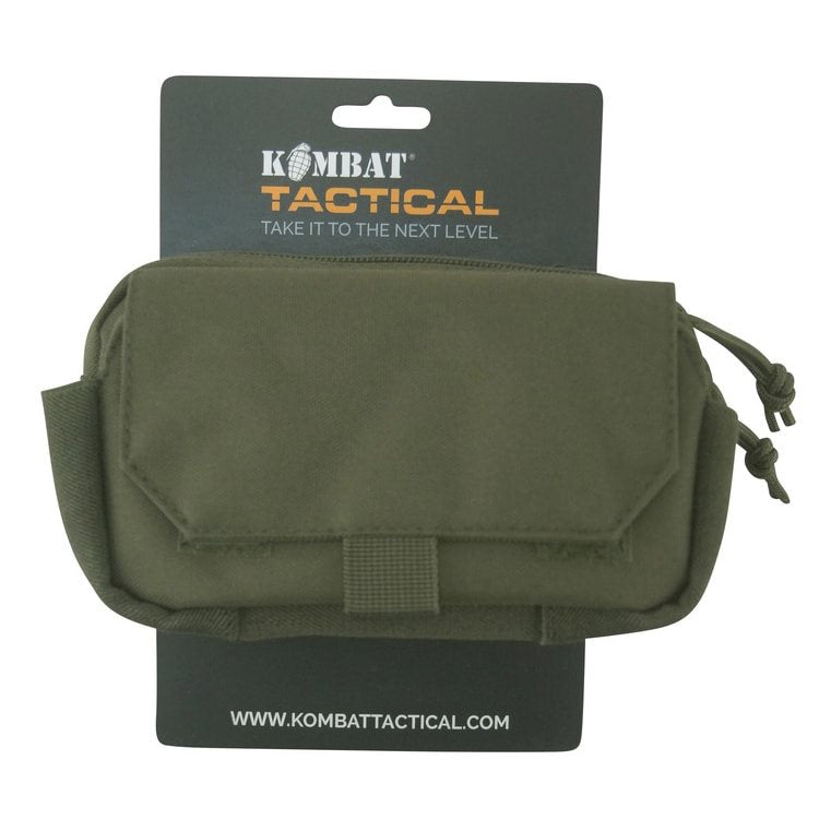 Funda utilitaria MOLLE para teléfono negra con forro de felpa