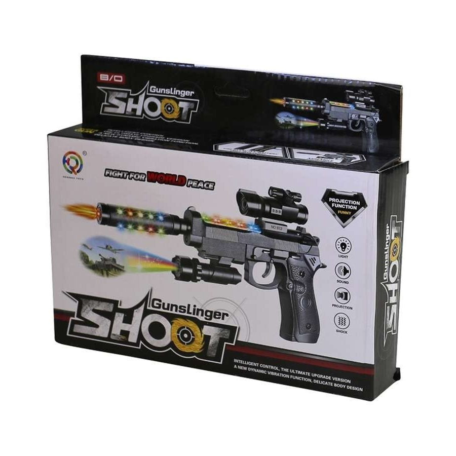 Set JUNIOR 7 piezas: chaleco tactico, pistola plastica con efectos, cantimplora con funda, silbato, linterna, mosqueton y placas identificacion
