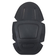 Protectores de rodilla de repuesto GEN II negros, exterior plástico resistente e interior de espuma