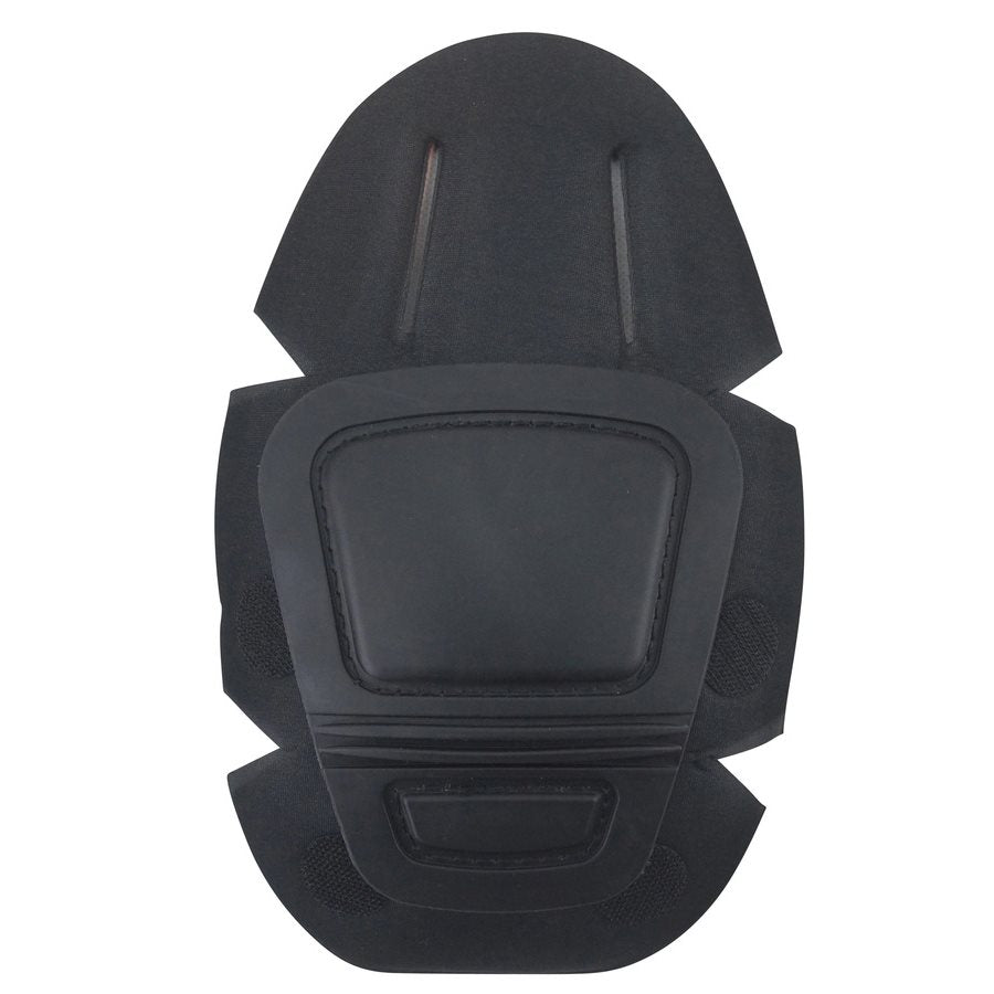 Protectores de rodilla de repuesto GEN II negros, exterior plástico resistente e interior de espuma