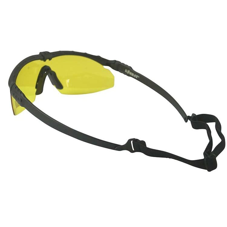 Gafas RANGER con marco negro y lentes transparentes, vista frontal