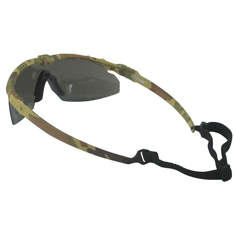 Gafas RANGER con marco negro y lentes transparentes, vista frontal
