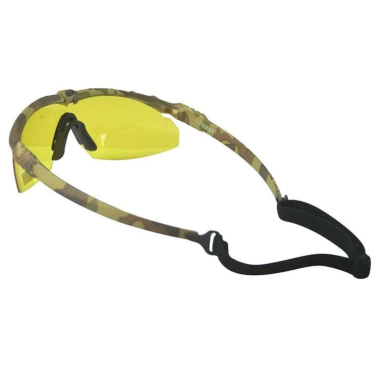 Gafas RANGER con marco negro y lentes transparentes, vista frontal