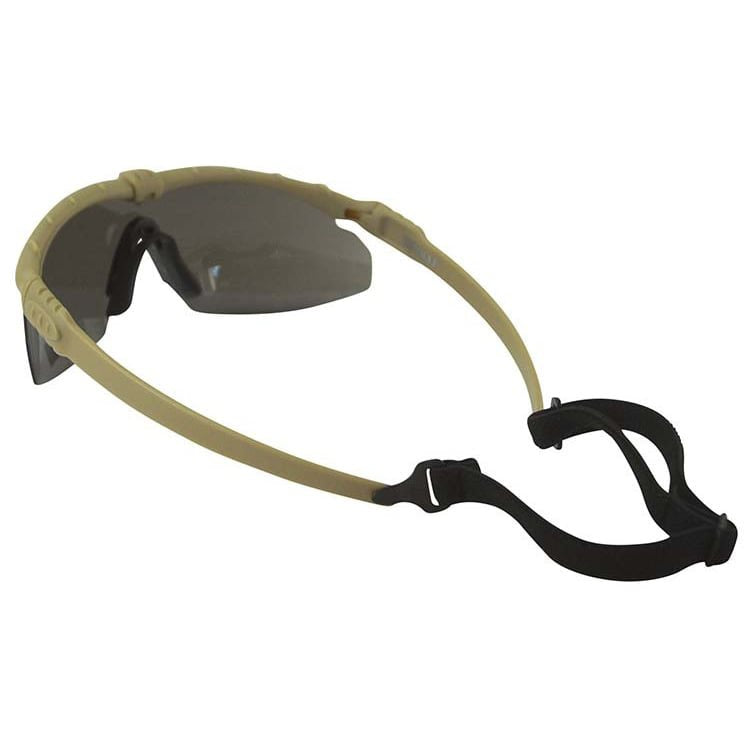 Gafas RANGER con marco negro y lentes transparentes, vista frontal