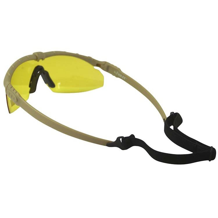 Gafas RANGER con marco negro y lentes transparentes, vista frontal