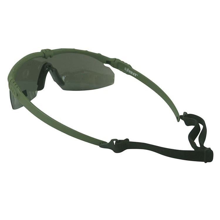 Gafas RANGER con marco negro y lentes transparentes, vista frontal