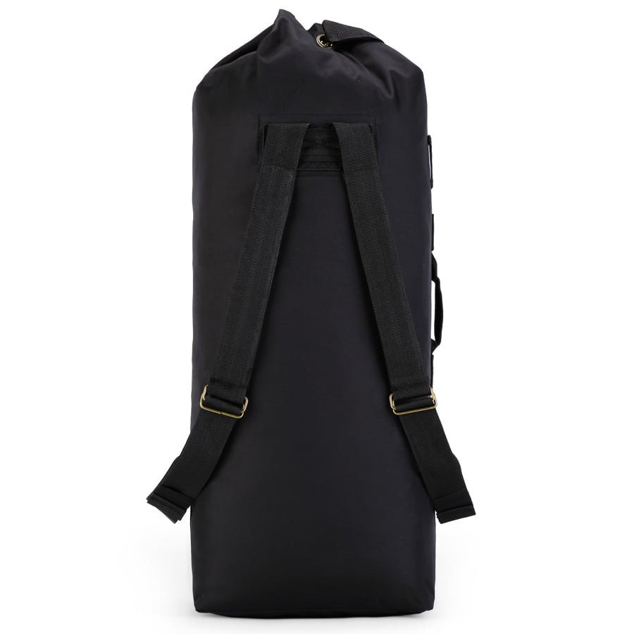 Bolsa KIT BAG LARGE 75 l negra en poliester 600D con cierre de cordon y correa con mosqueton metalico
