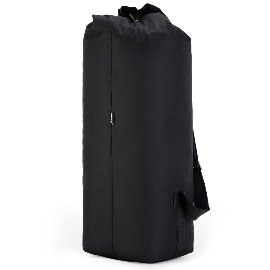 Bolsa KIT BAG LARGE 75 l negra en poliester 600D con cierre de cordon y correa con mosqueton metalico