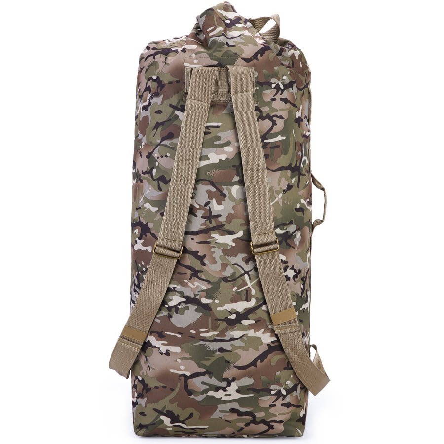 Bolsa KIT BAG LARGE 75 l negra en poliester 600D con cierre de cordon y correa con mosqueton metalico