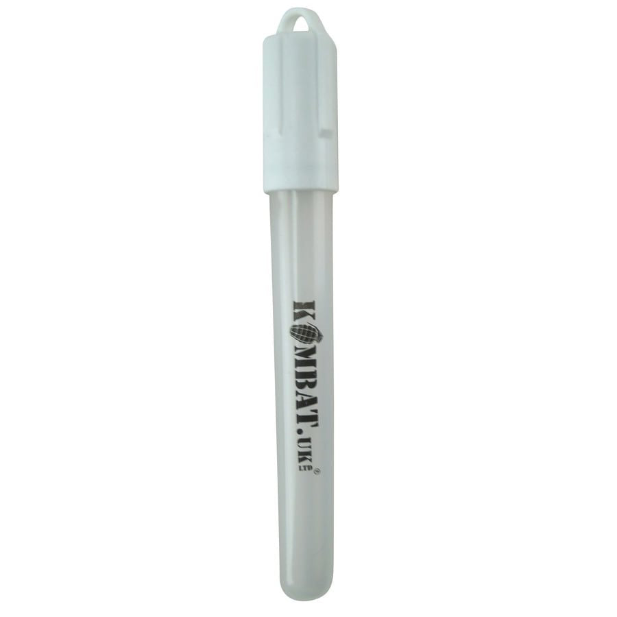 Luz LED lighstick blanca 13,5 cm con ojo para colgar y baterías incluidas