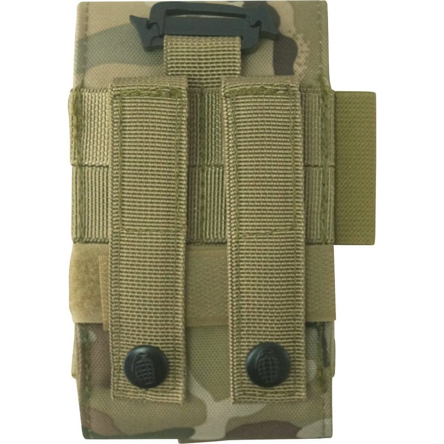 Funda TECH PHONE acolchada MOLLE negra en poliéster 600D