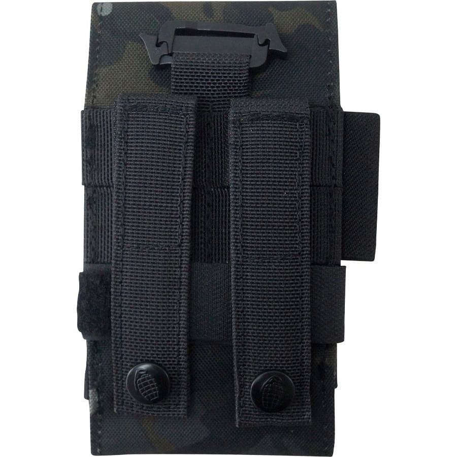 Funda TECH PHONE acolchada MOLLE negra en poliéster 600D