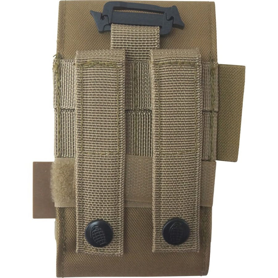 Funda TECH PHONE acolchada MOLLE negra en poliéster 600D