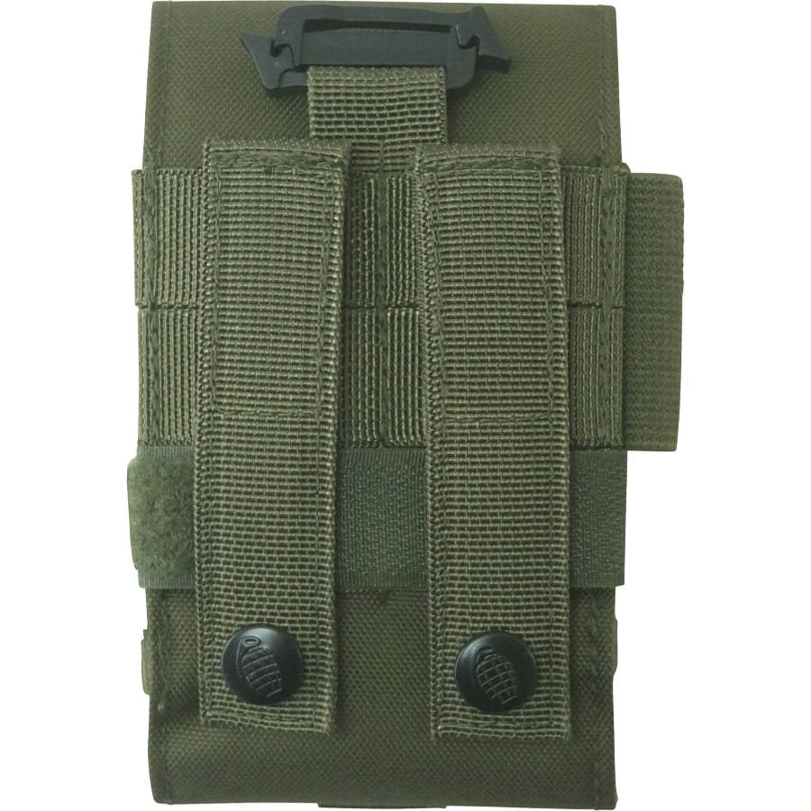 Funda TECH PHONE acolchada MOLLE negra en poliéster 600D