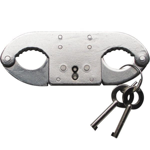 Esposas para pulgares en acero inoxidable DOUBLE LOCK con llaves