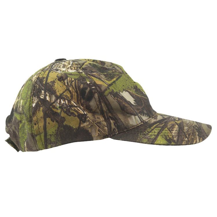 Gorra baseball en camuflaje English Hedgerow con visera, poliéster y algodón rip-stop, talla ajustable