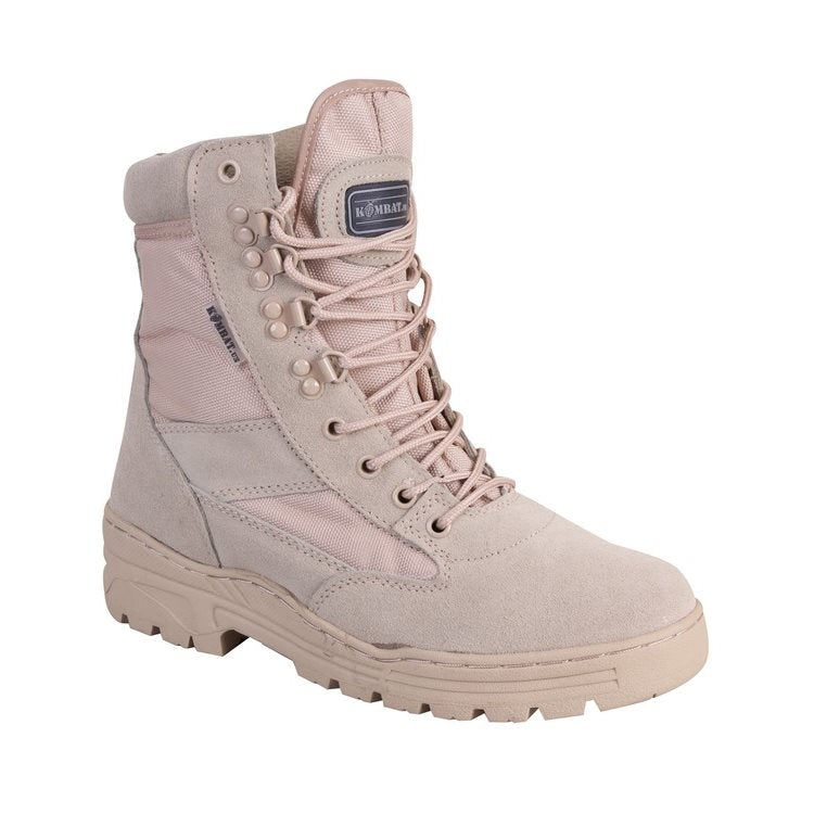 Botas tácticas PATROL DESERT color desierto, serraje y nylon, plantilla EVA extraíble, suela goma antideslizante