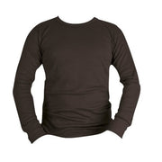 Camiseta THERMA negra, manga larga, 50% algodón 50% poliéster