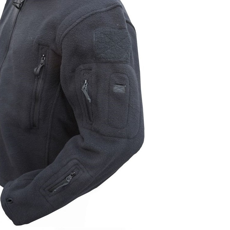 Sudadera FLEECE RECON verde con capucha y bolsillos, 100% poliéster