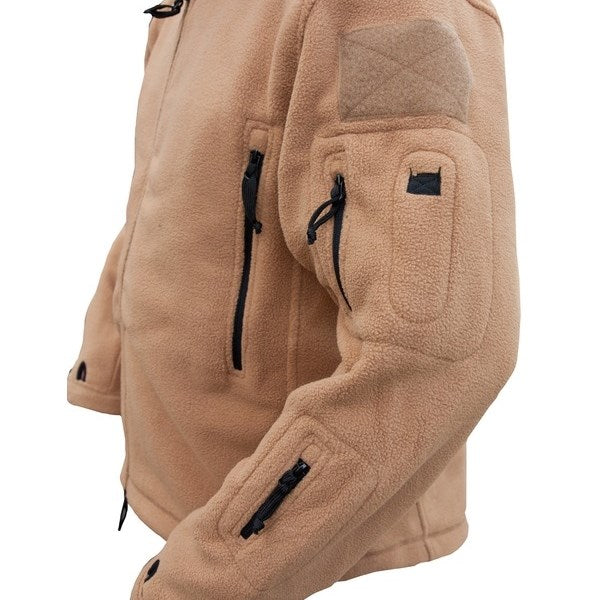 Sudadera FLEECE RECON verde con capucha y bolsillos, 100% poliéster