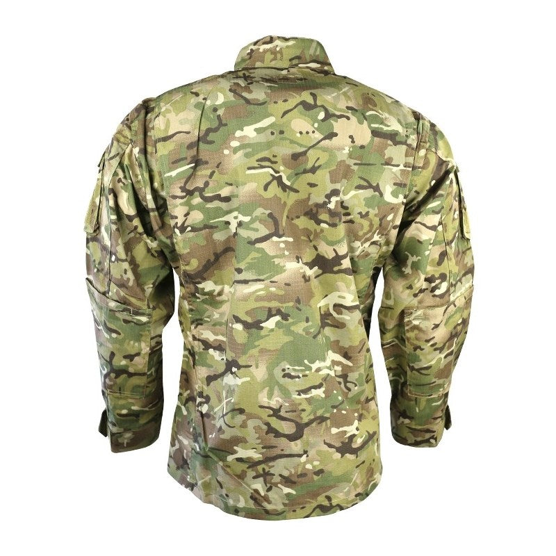 Blusa táctica ACU ASSAULT camo de KOMBAT con 7 bolsillos y cremallera central