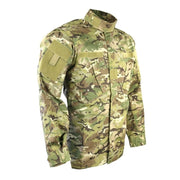 Blusa táctica ACU ASSAULT camo de KOMBAT con 7 bolsillos y cremallera central