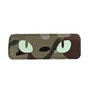 Parche CAT EYES con velcro, corte láser y efecto que brilla en la oscuridad