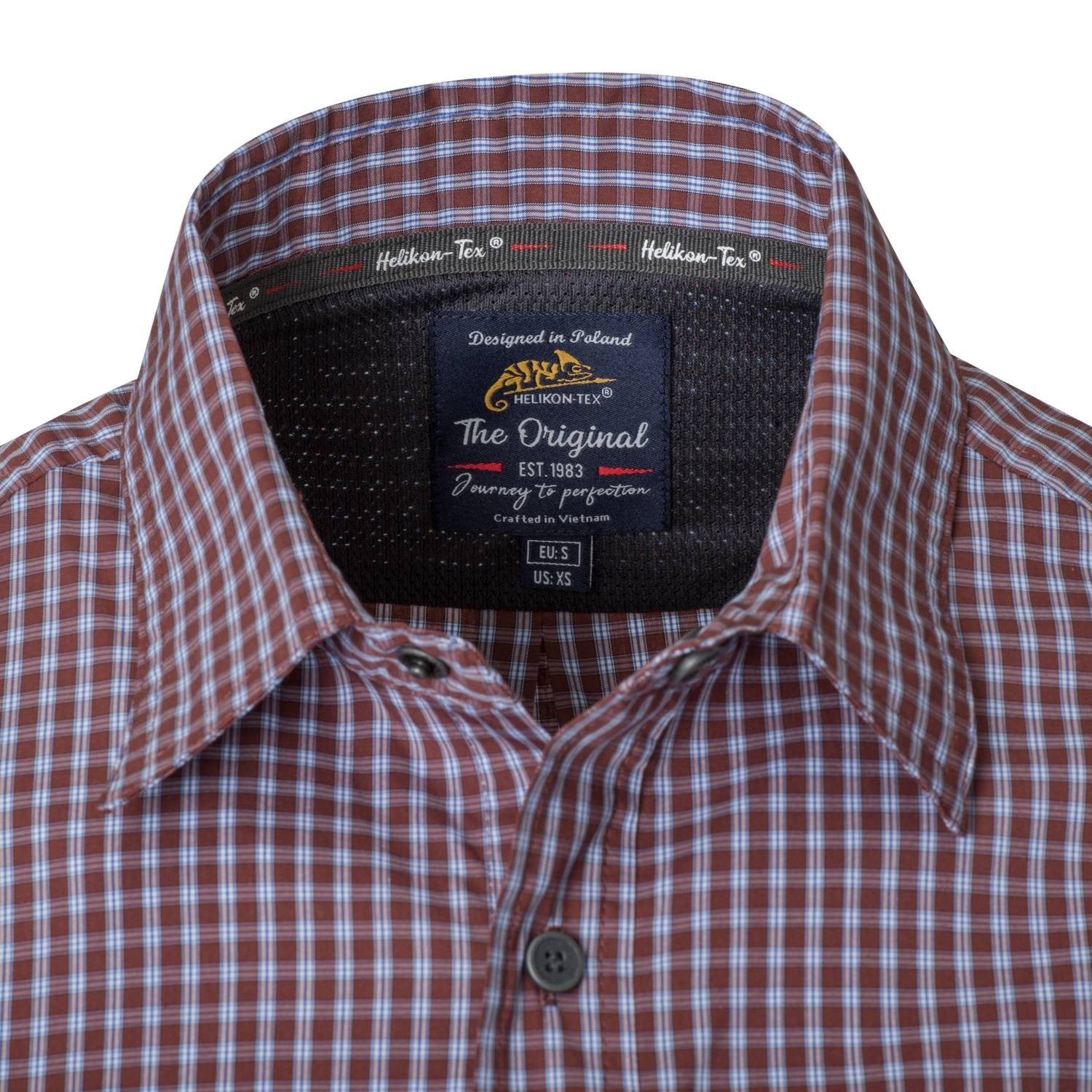 Camisa COVERT manga larga SCARLET FLAE de HELIKON-TEX con tres bolsillos de pecho y sistema de acceso rápido
