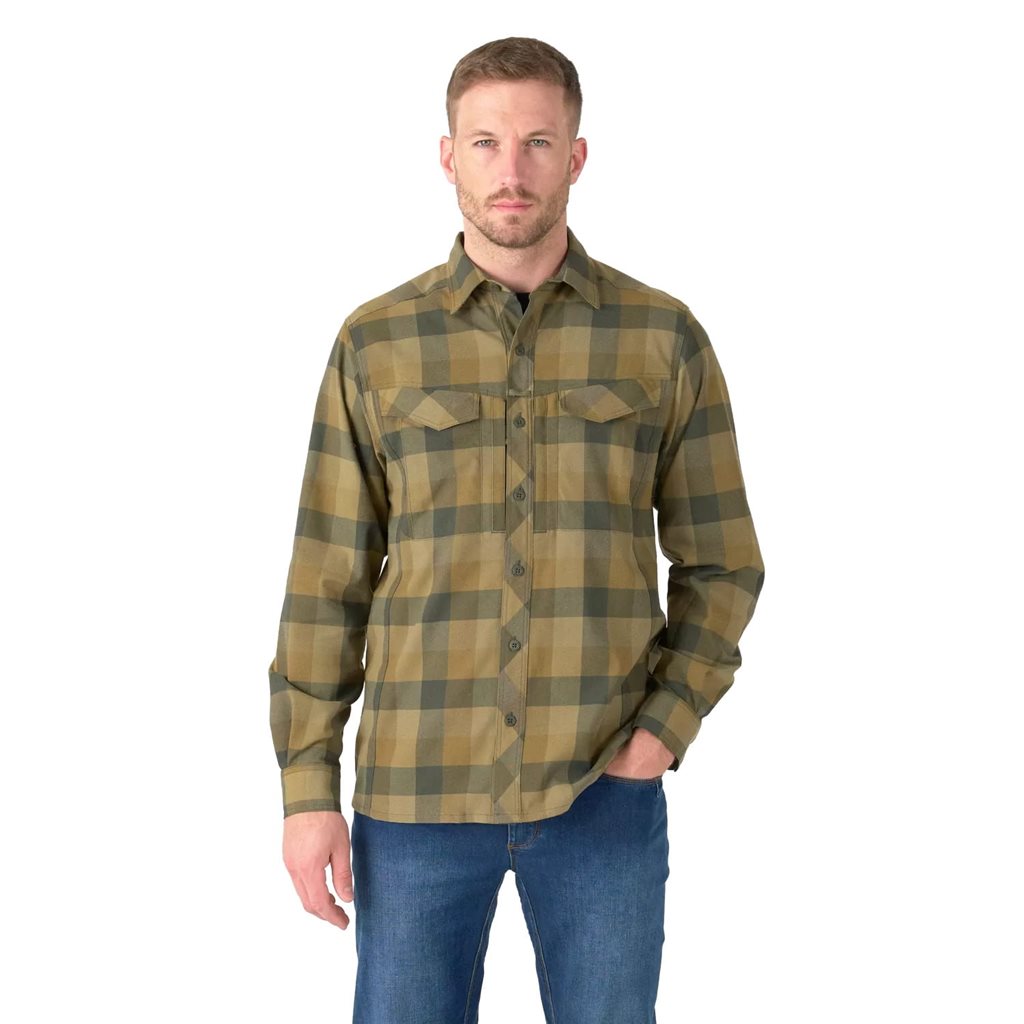 Camisa DEFENDER Mk2 Nylon Sorona® manga larga BAYOU MOSS, transpirable para movimiento dinámico