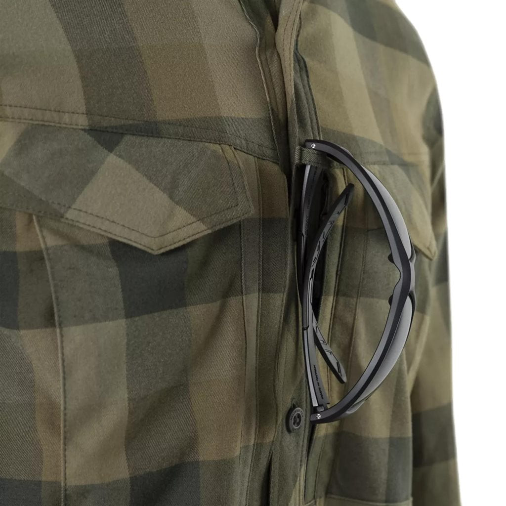 Camisa DEFENDER Mk2 Nylon Sorona® manga larga BAYOU MOSS, transpirable para movimiento dinámico