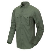 Camisa DEFENDER Mk2 verde de manga larga, resistente y cómoda