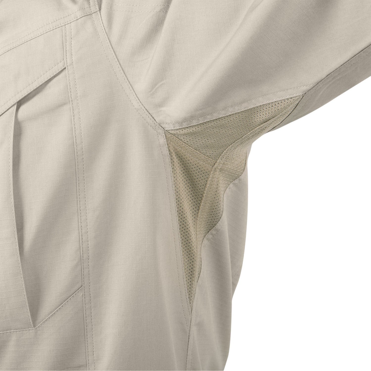 Camisa DEFENDER Mk2 manga larga khaki, resistente con doble costura