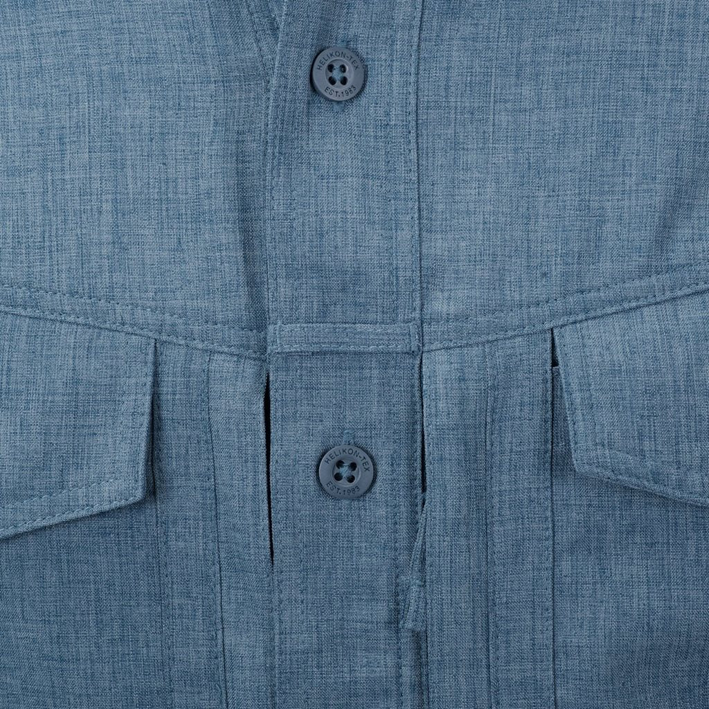 Camisa DEFENDER Mk2 negro/gris de manga larga, material resistente y costuras dobles