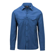 Camisa DEFENDER Mk2 PILGRIM Fresh Blue, manga larga, bolsillos con solapa y cremallera