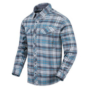 Camisa DEFENDER Mk2 PILGRIM a cuadros, manga larga, bolsillos en el pecho, tejido 54% nylon/27% poliéster/19% Sorona®