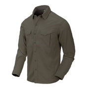 Camisa DEFENDER MK2 TROPICAL Dark Olive, ligera, 4 bolsillos, manga larga