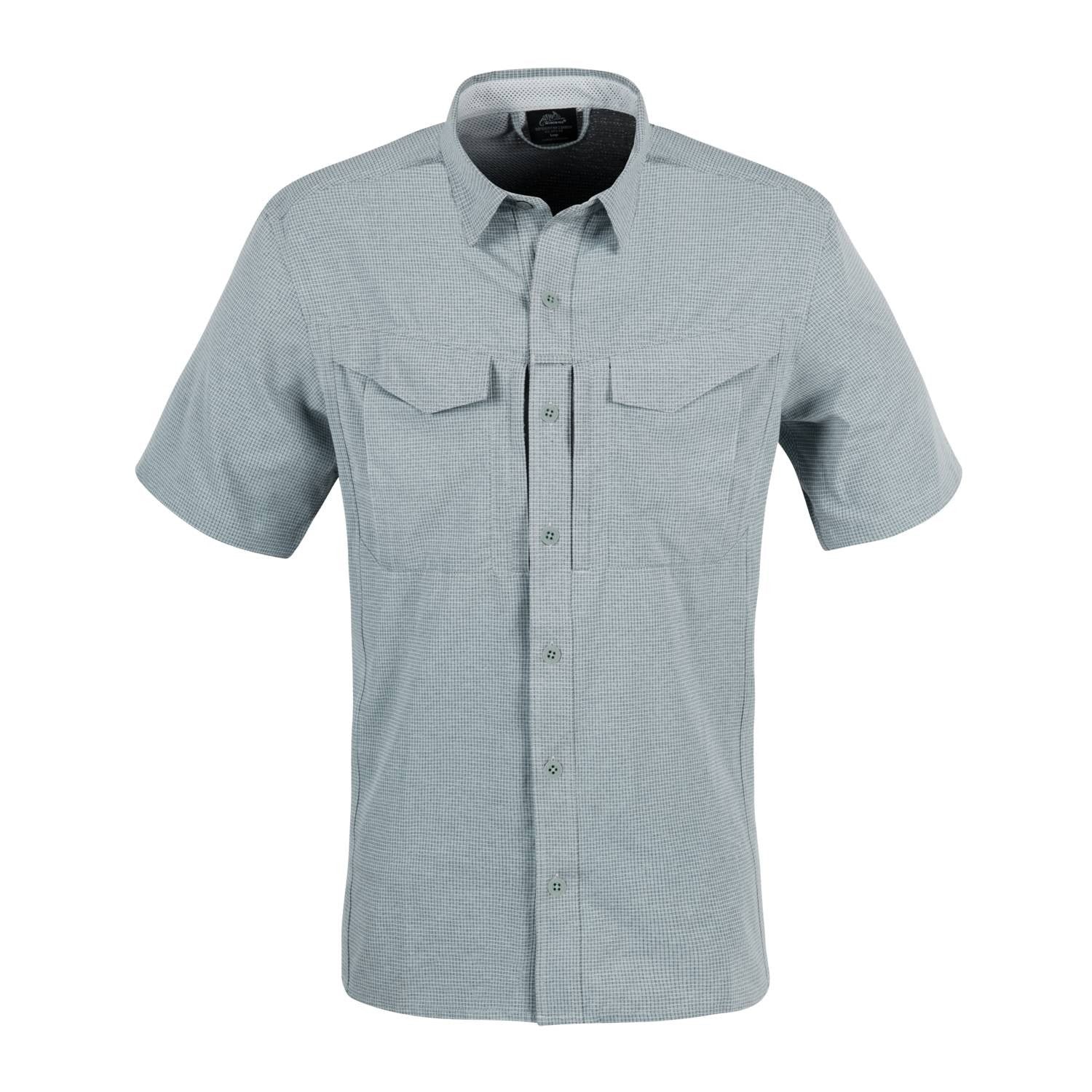 Camisa DEFENDER Mk2 ULTRALIGHT Helikon-Tex, manga corta, tejido Aero-Tech elástico, 4 bolsillos y protección UPF30