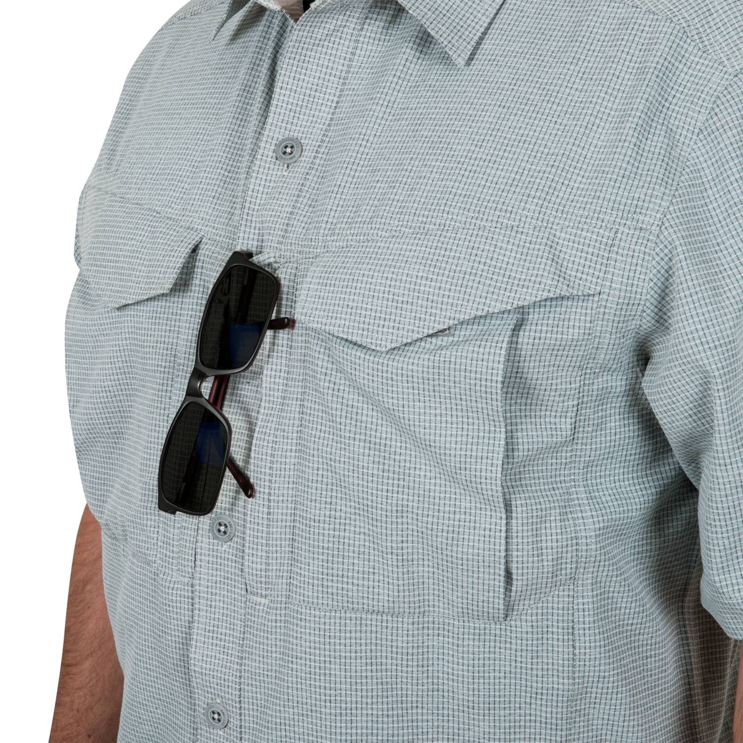 Camisa DEFENDER Mk2 ULTRALIGHT Helikon-Tex, manga corta, tejido Aero-Tech elástico, 4 bolsillos y protección UPF30