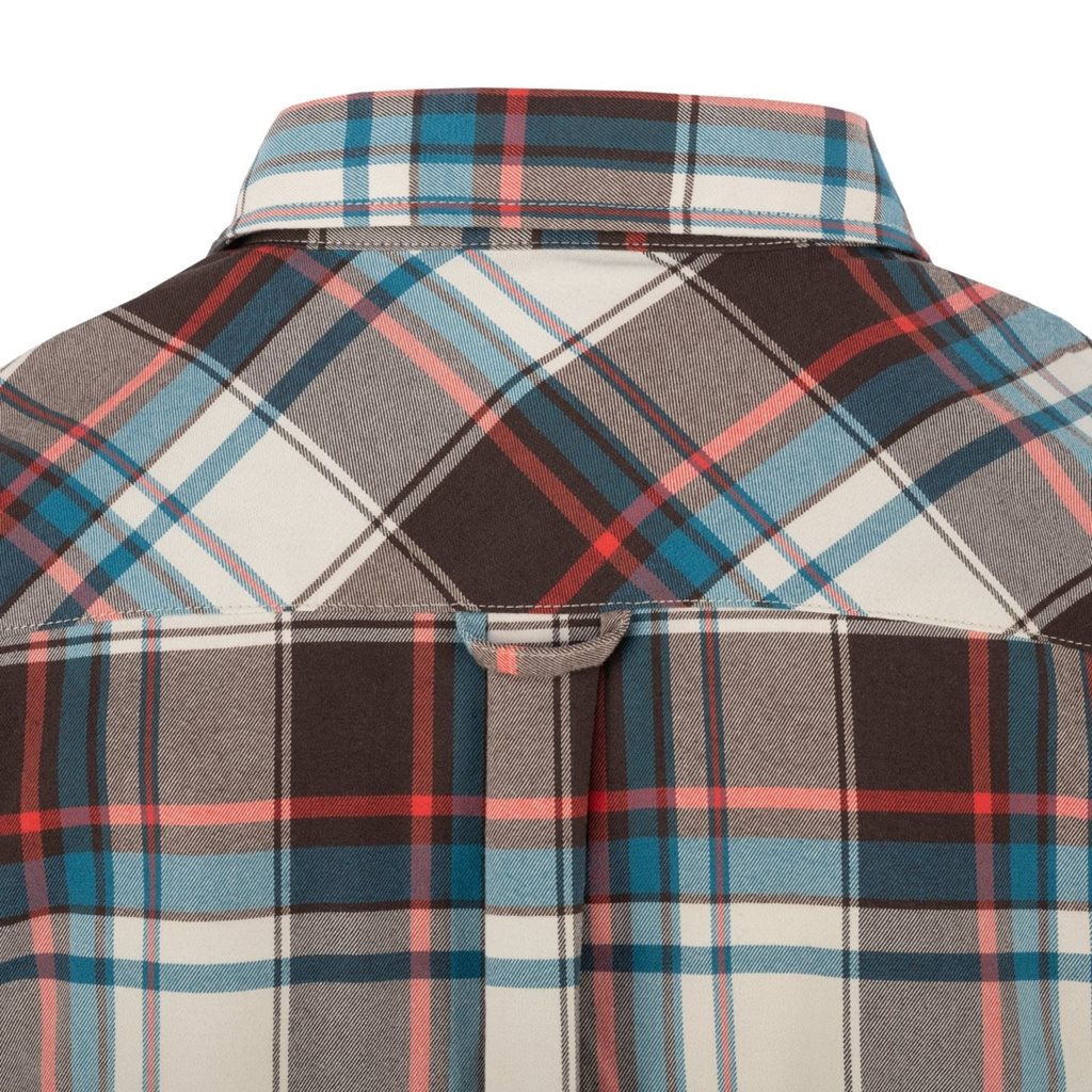Camisa GREYMAN manga larga Coral Crimson con bolsillos de pecho