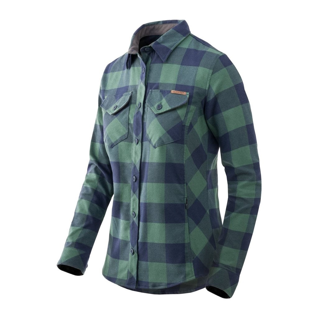 Camisa MARIGOLD mujer manga larga verde musgo