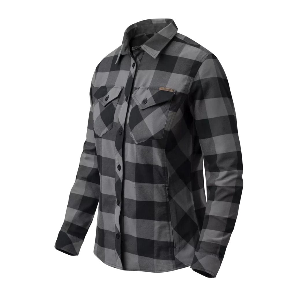 Camisa mujer MARIGOLD gris, manga larga, transpirable y de secado rápido