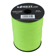 Rollo de paracord 3 mm 100 m en color neón verde