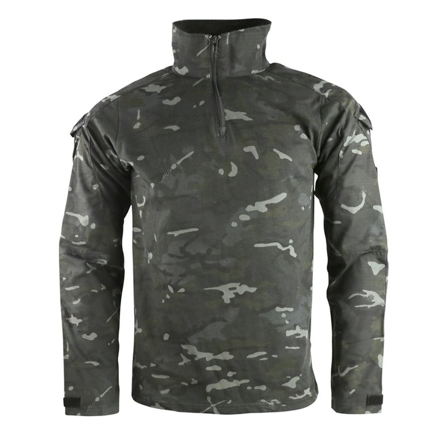 Camisa táctica Spec-Ops UBACS con cremallera y bolsillos en las mangas