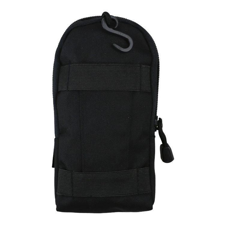 Botiquín compacto personal negro con estampado camuflaje, tamaño 20 x 10 x 2,5 cm, con dos elásticos traseros