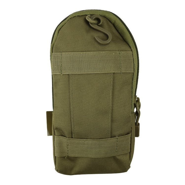 Botiquín compacto personal negro con estampado camuflaje, tamaño 20 x 10 x 2,5 cm, con dos elásticos traseros
